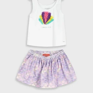 Conjunto menina "Sereia" Saia-Calção Energiers