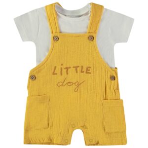 Conjunto Jardineira "Little Dog" 2 Pçs Babybol