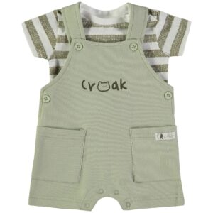 Conjunto Jardineira "sapinho" algodão Babybol