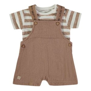 Conjunto Jardineira menino "Little King" 2 Pçs Babybol