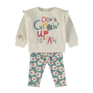 Conjunto menina Don't Grow Up So Fast 2Pçs Babybol