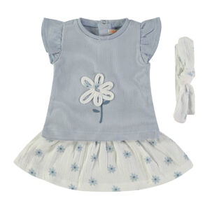 Conjunto saia flores 3Pçs Babybol