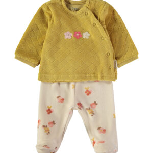 Conjunto veludo "Margarida" Babybol