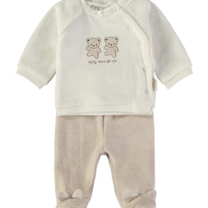 Conjunto veludo "ursinhos" Babybol