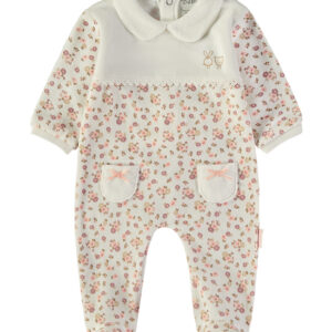 Babygrow veludo "flores" Babybol