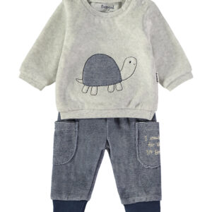 Conjunto veludo "tartaruga" Babybol