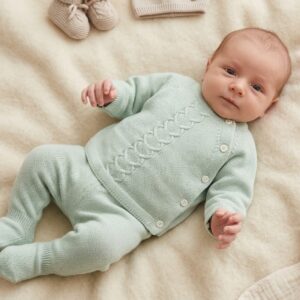 Conjunto bebé malha algodão Yatsi