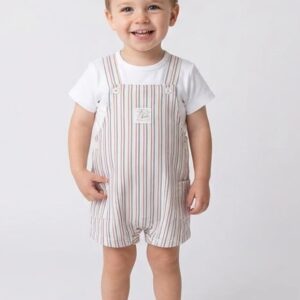 Conjunto Jardineira "listras" Yatsi