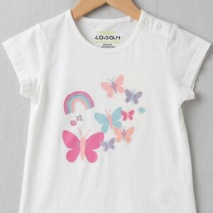 T-shirt menina "borboletas" Losan