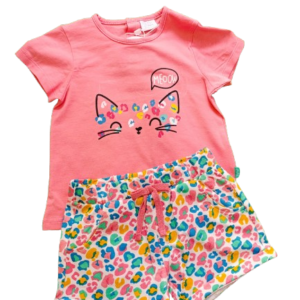 Conjunto menina "meow" 2 Pçs Yatsi